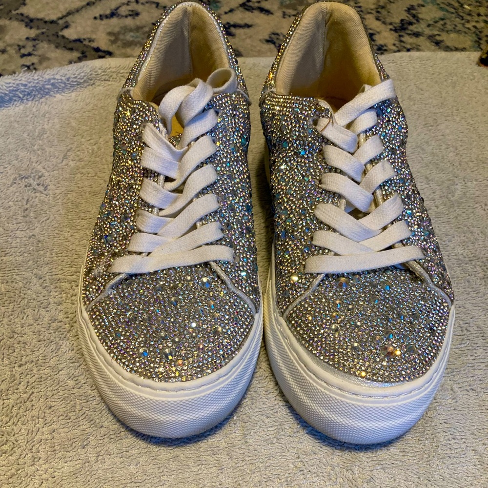 Betsey Johnson Sidney rhinestone shoes